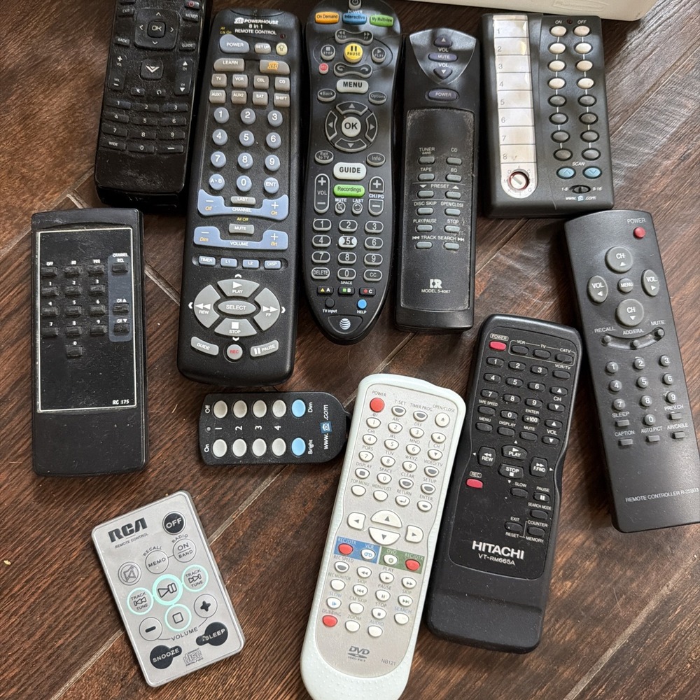 Remote Control Lot of 11 Various Brands Untested
